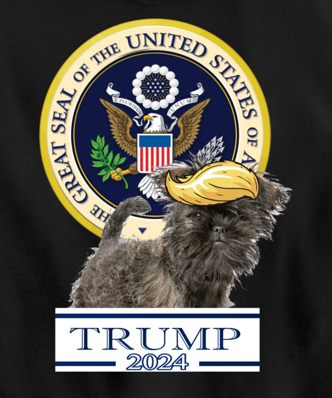 Trump 2024 Affenpinscher Pullover Hoodie