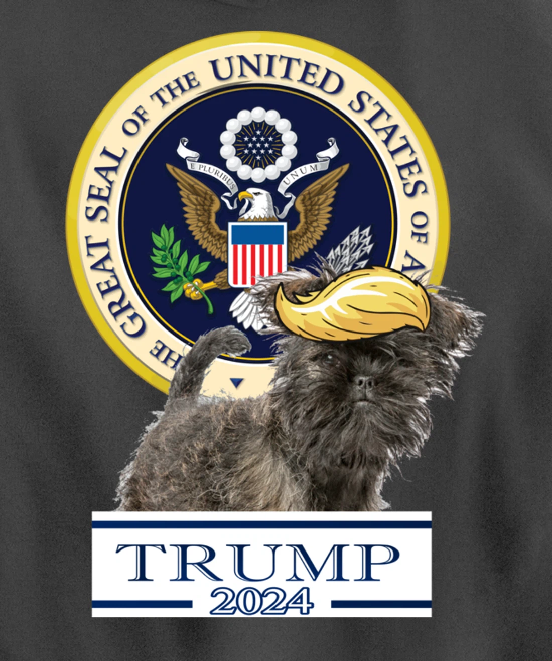 Trump 2024 Affenpinscher Pullover Hoodie