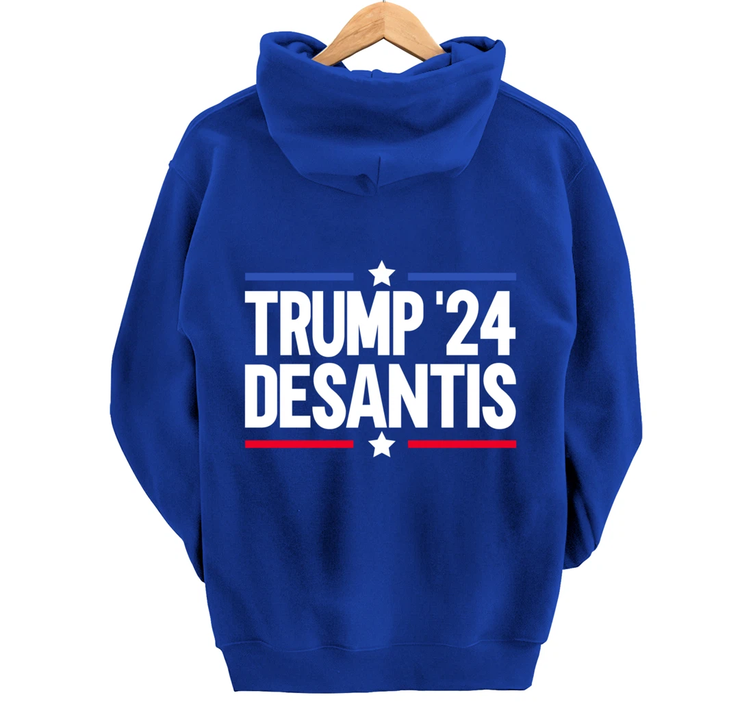 Trump DeSantis 2024 Pullover Hoodie