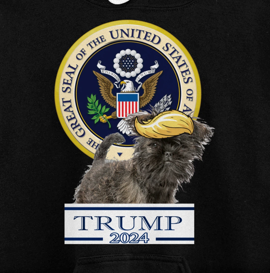 Trump 2024 Affenpinscher Pullover Hoodie
