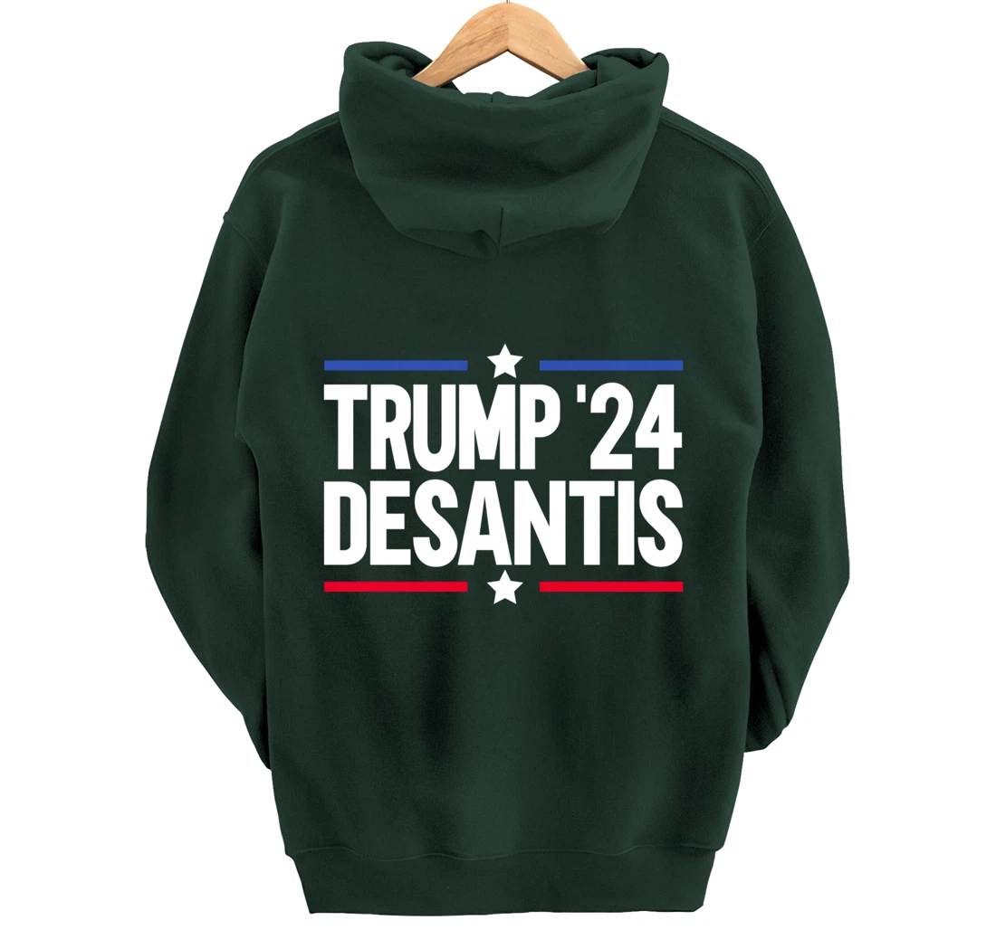 Trump DeSantis 2024 Pullover Hoodie