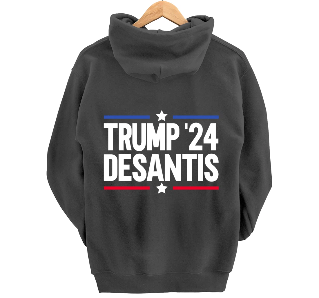 Trump DeSantis 2024 Pullover Hoodie