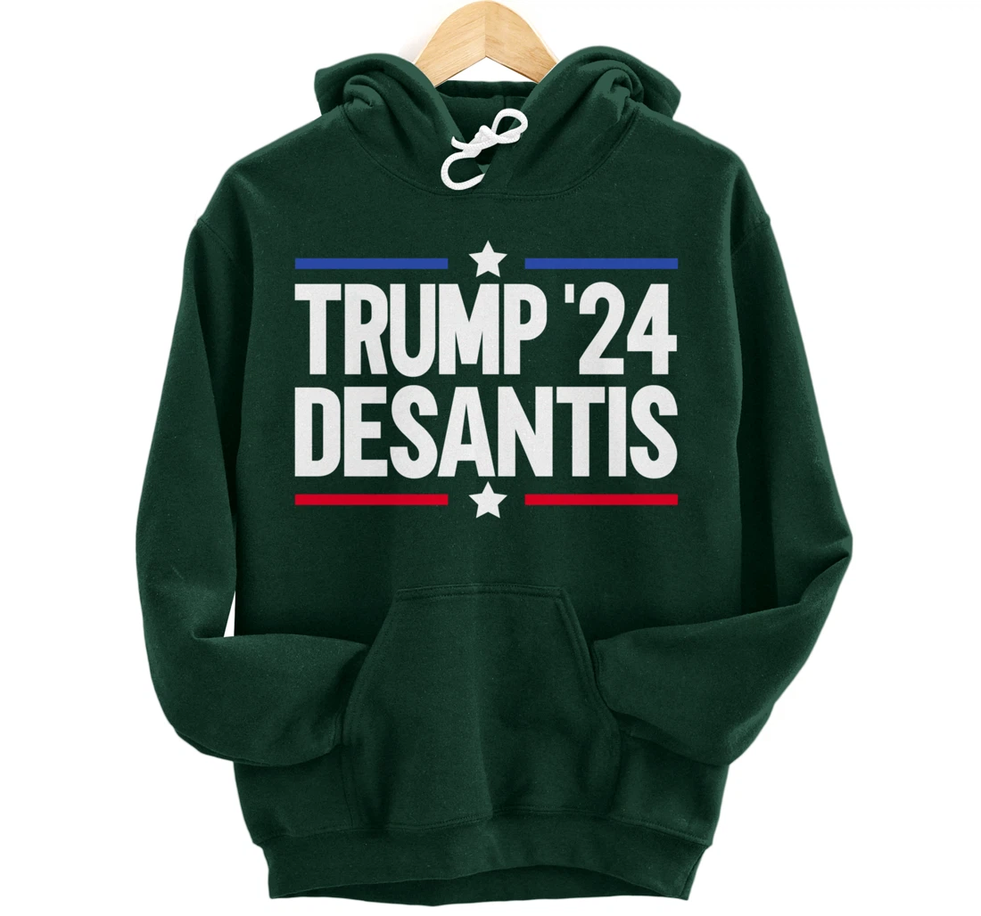 Trump DeSantis 2024 Pullover Hoodie
