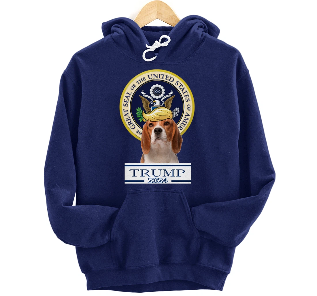 Trump 2024 Beagle Pullover Hoodie