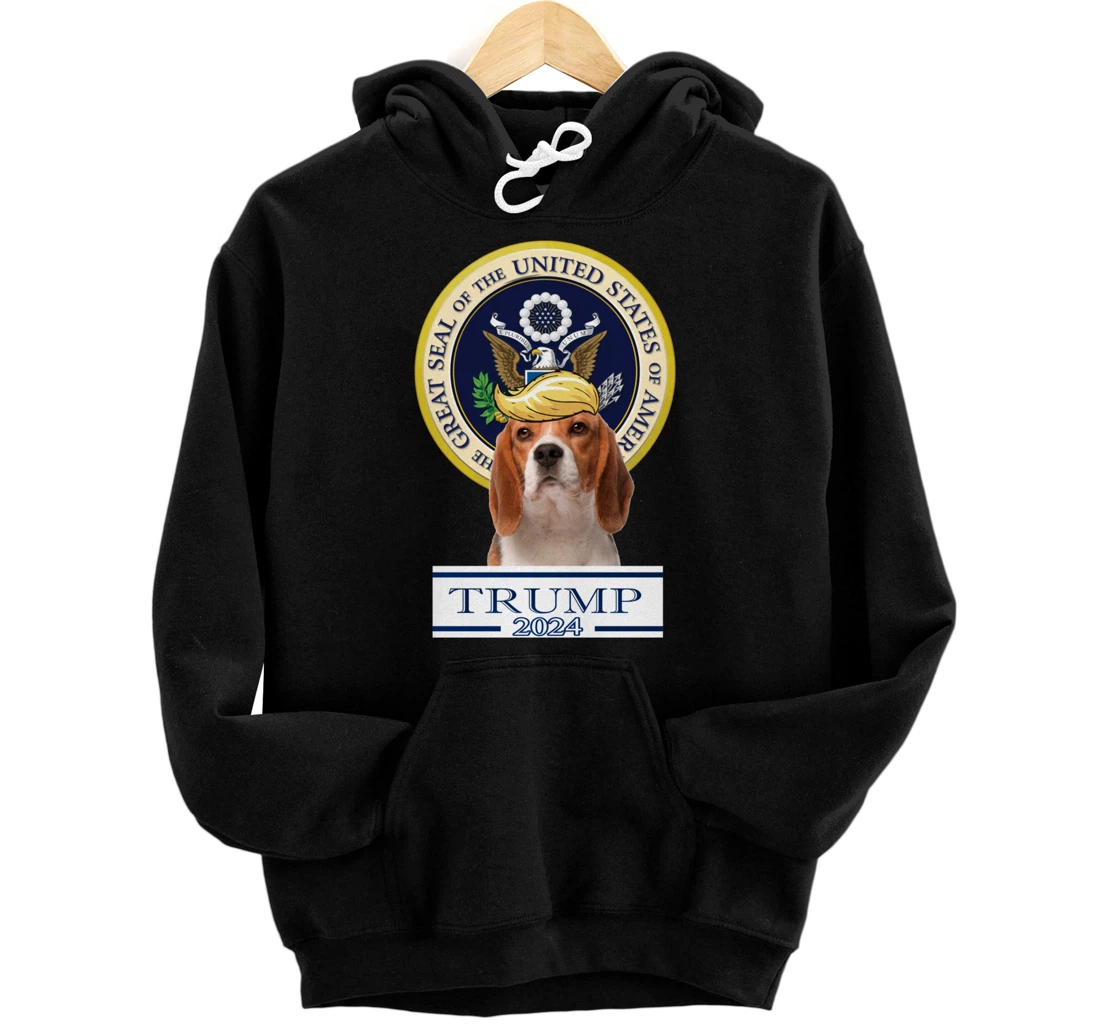 Trump 2024 Beagle Pullover Hoodie
