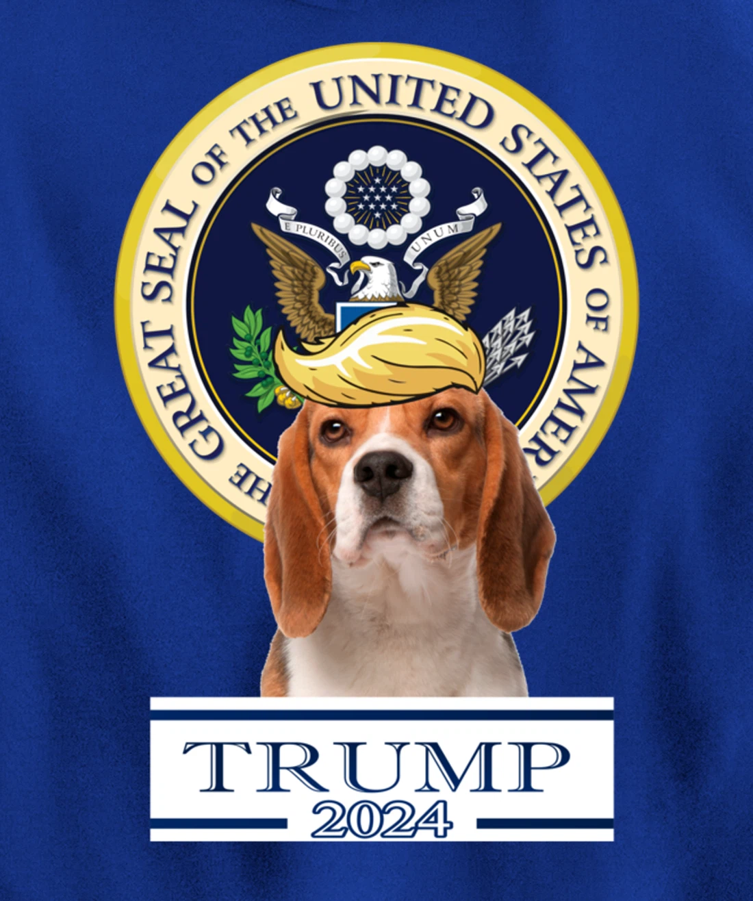 Trump 2024 Beagle Pullover Hoodie