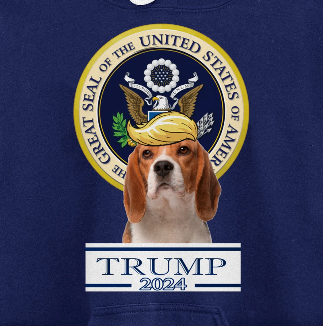 Trump 2024 Beagle Pullover Hoodie