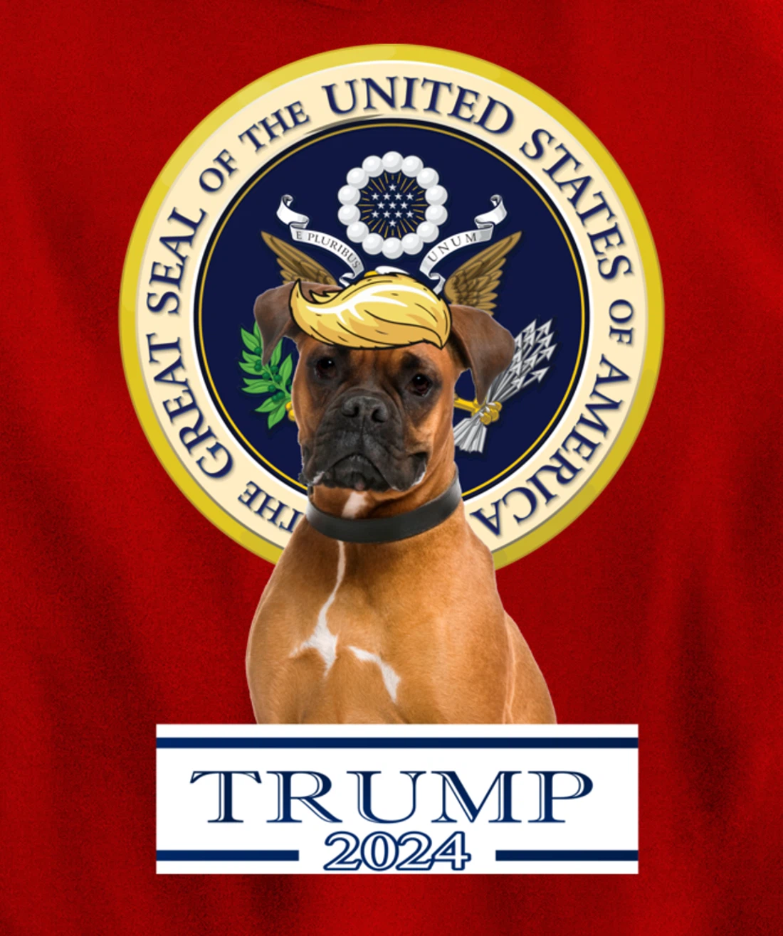 Trump 2024 Boxer Pullover Hoodie