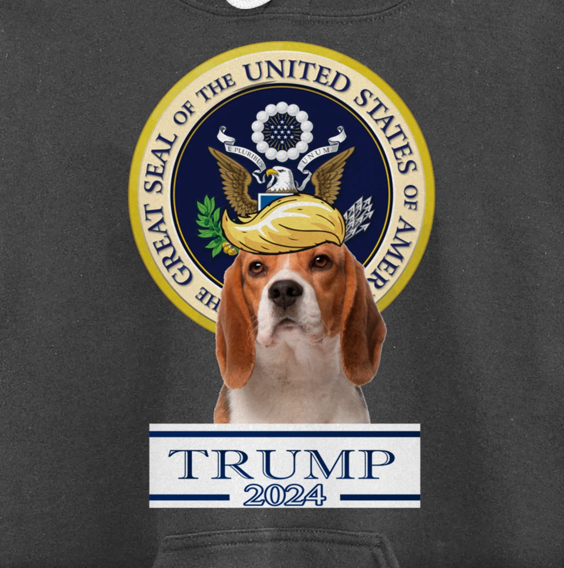 Trump 2024 Beagle Pullover Hoodie