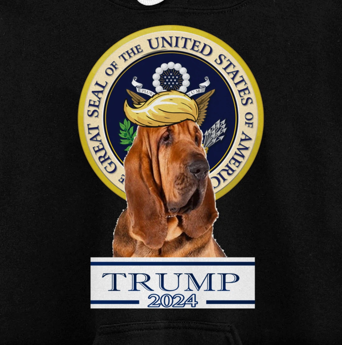 Trump 2024 Bloodhound Pullover Hoodie