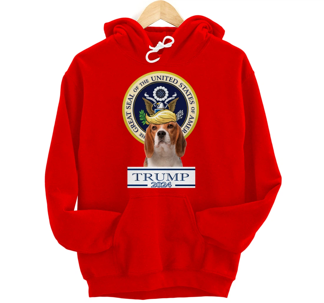 Trump 2024 Beagle Pullover Hoodie