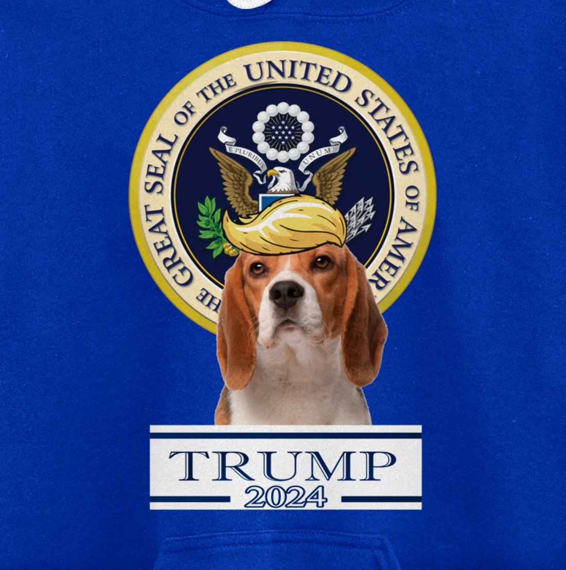 Trump 2024 Beagle Pullover Hoodie