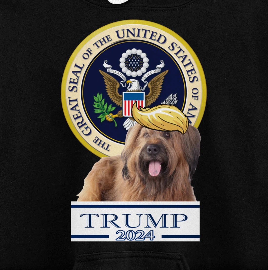 Trump 2024 Briard Pullover Hoodie