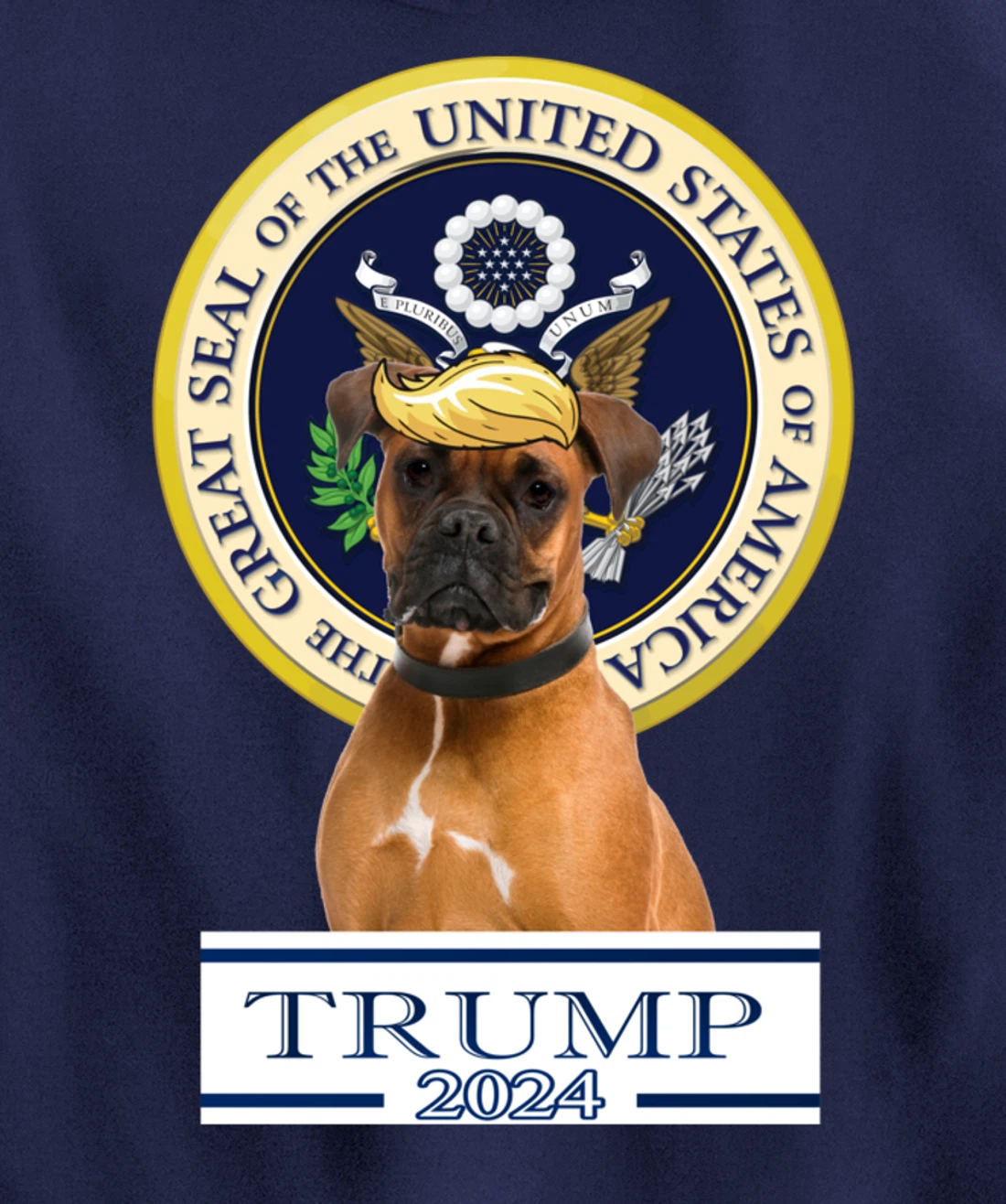 Trump 2024 Boxer Pullover Hoodie