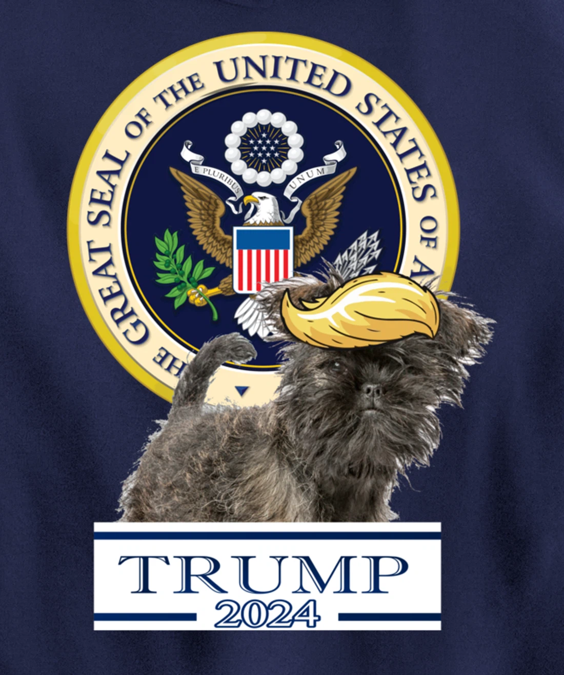 Trump 2024 Affenpinscher Pullover Hoodie