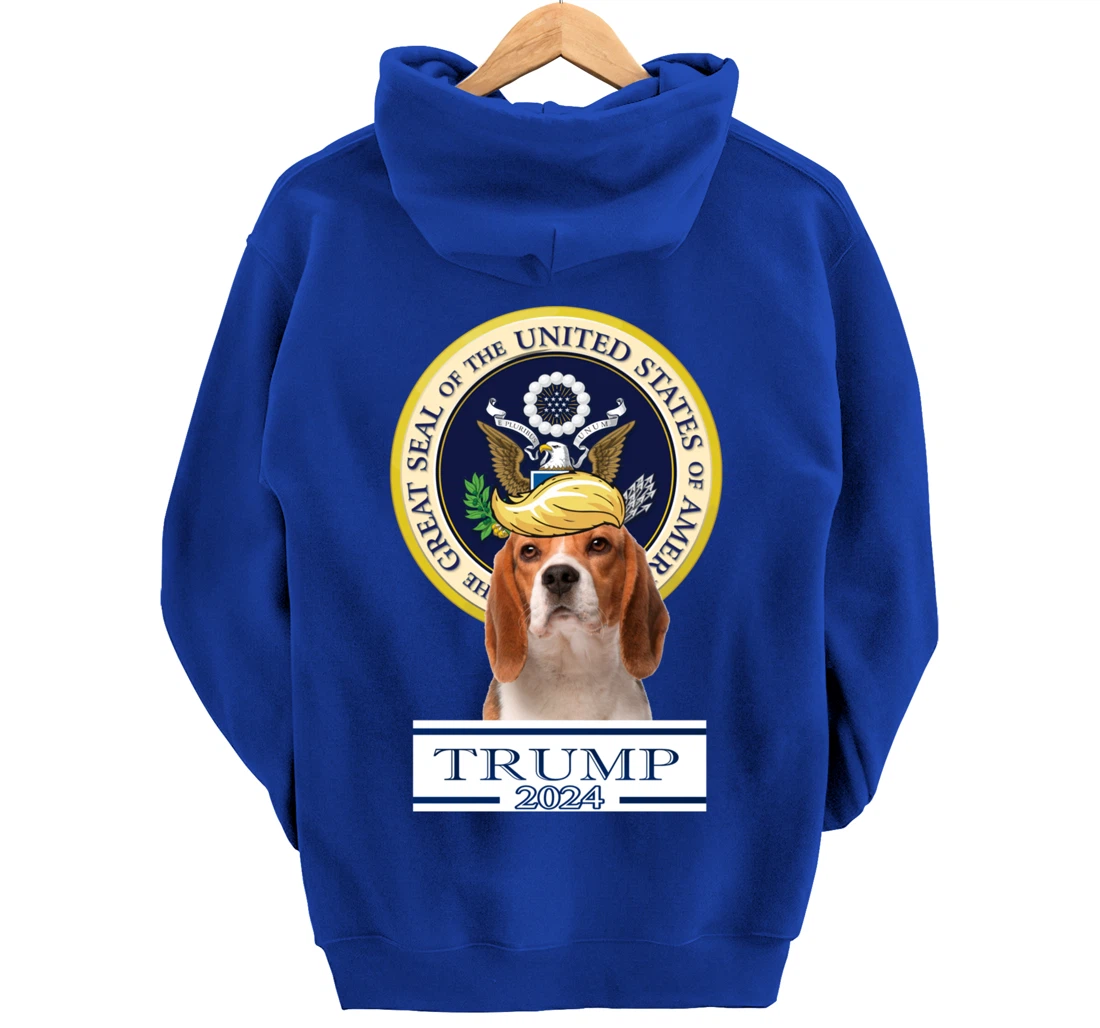 Trump 2024 Beagle Pullover Hoodie
