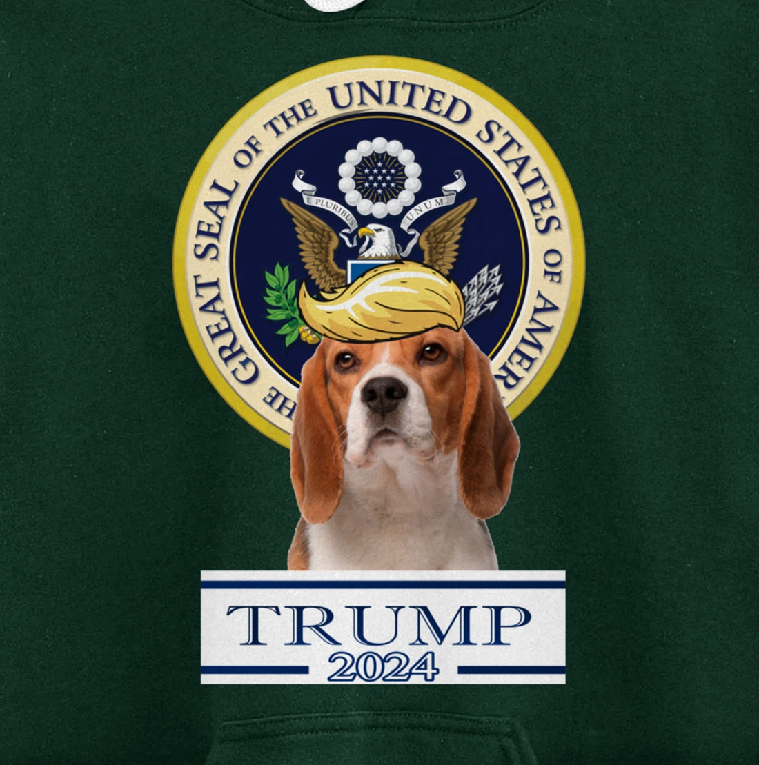 Trump 2024 Beagle Pullover Hoodie