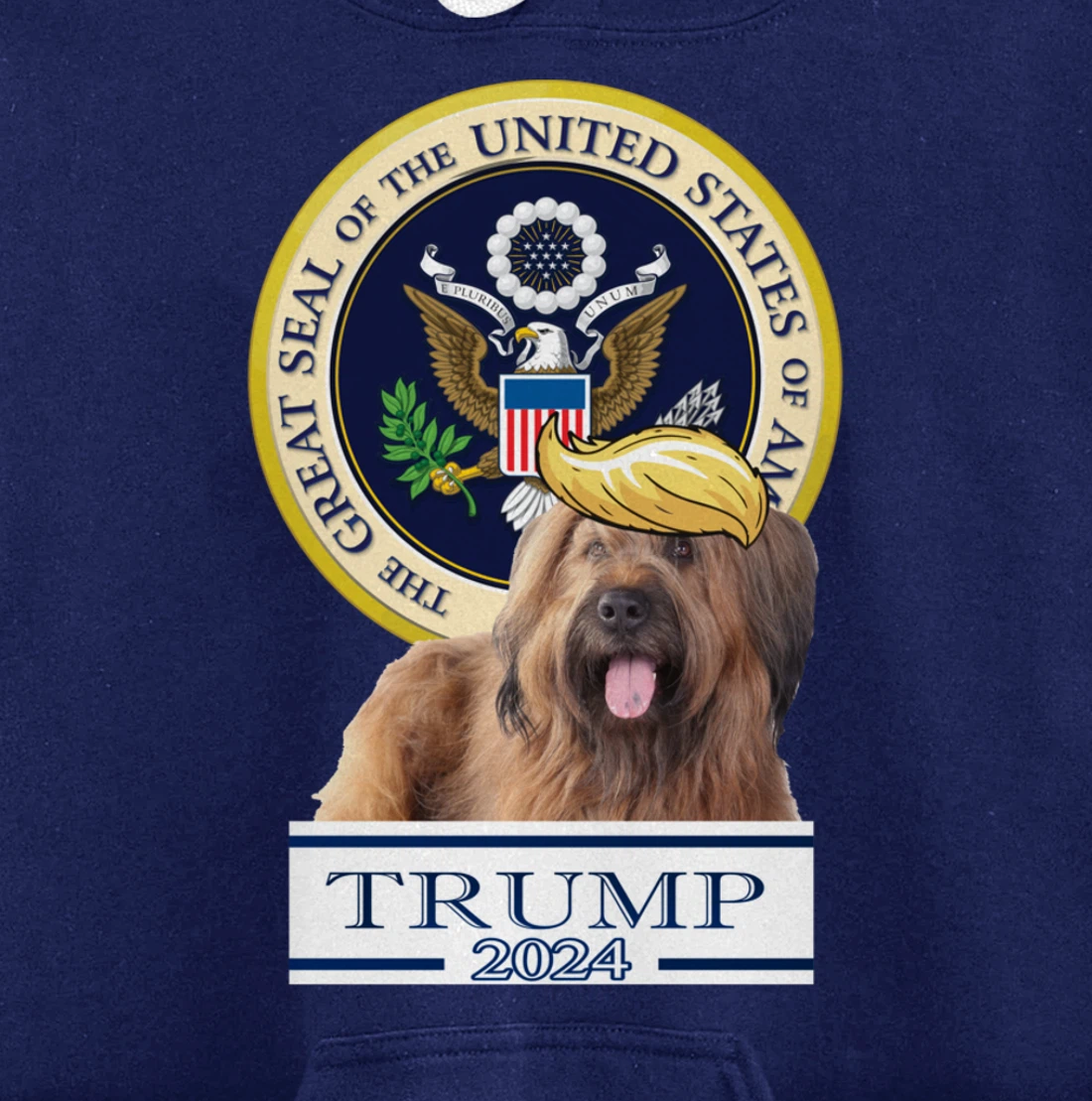 Trump 2024 Briard Pullover Hoodie