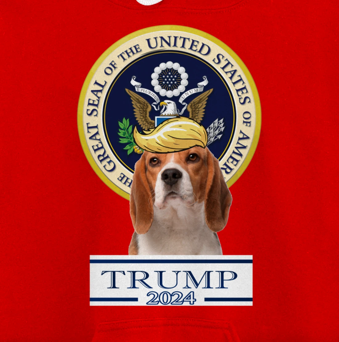 Trump 2024 Beagle Pullover Hoodie