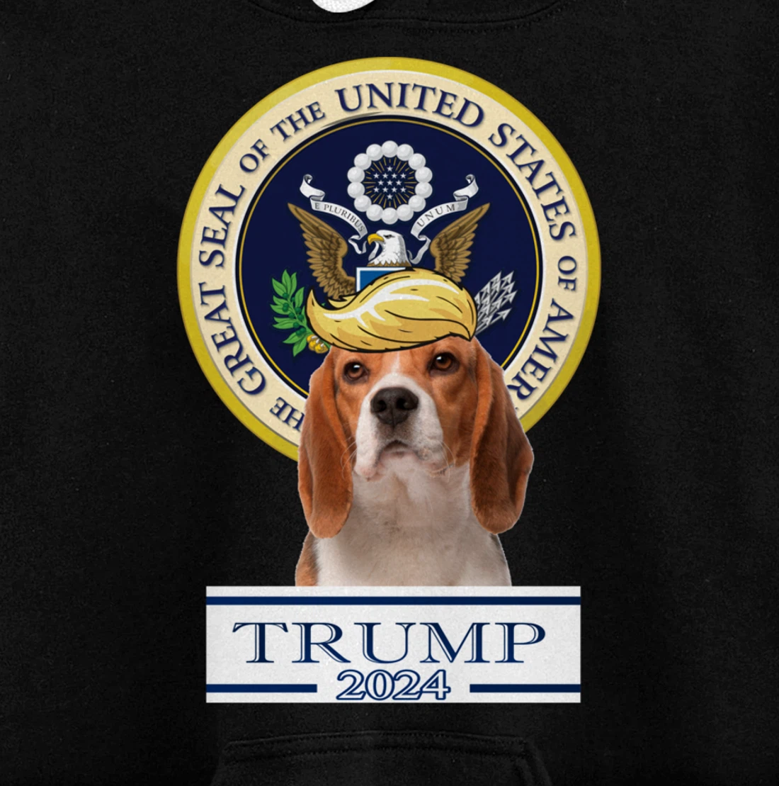 Trump 2024 Beagle Pullover Hoodie