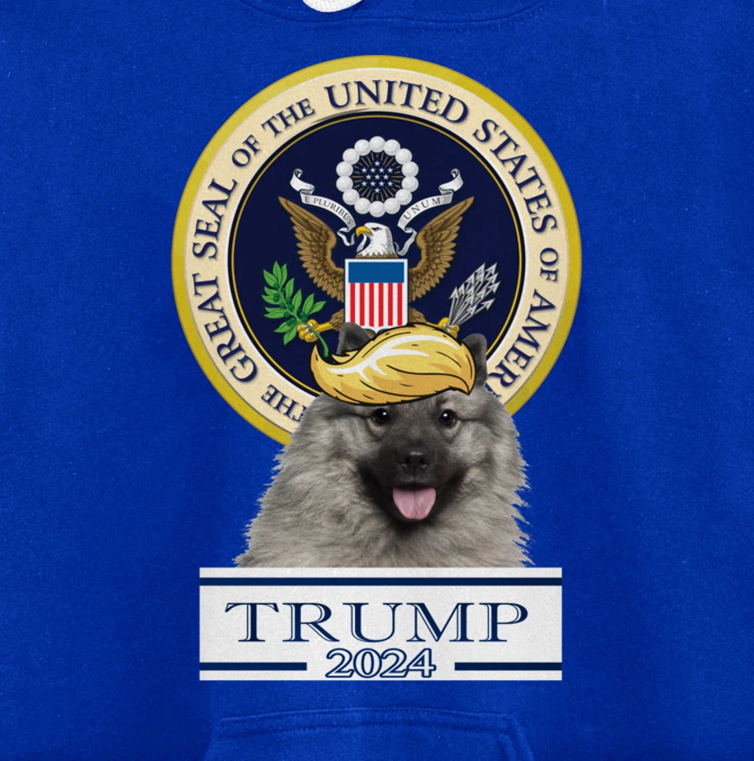 Trump 2024 Keeshonden Pullover Hoodie