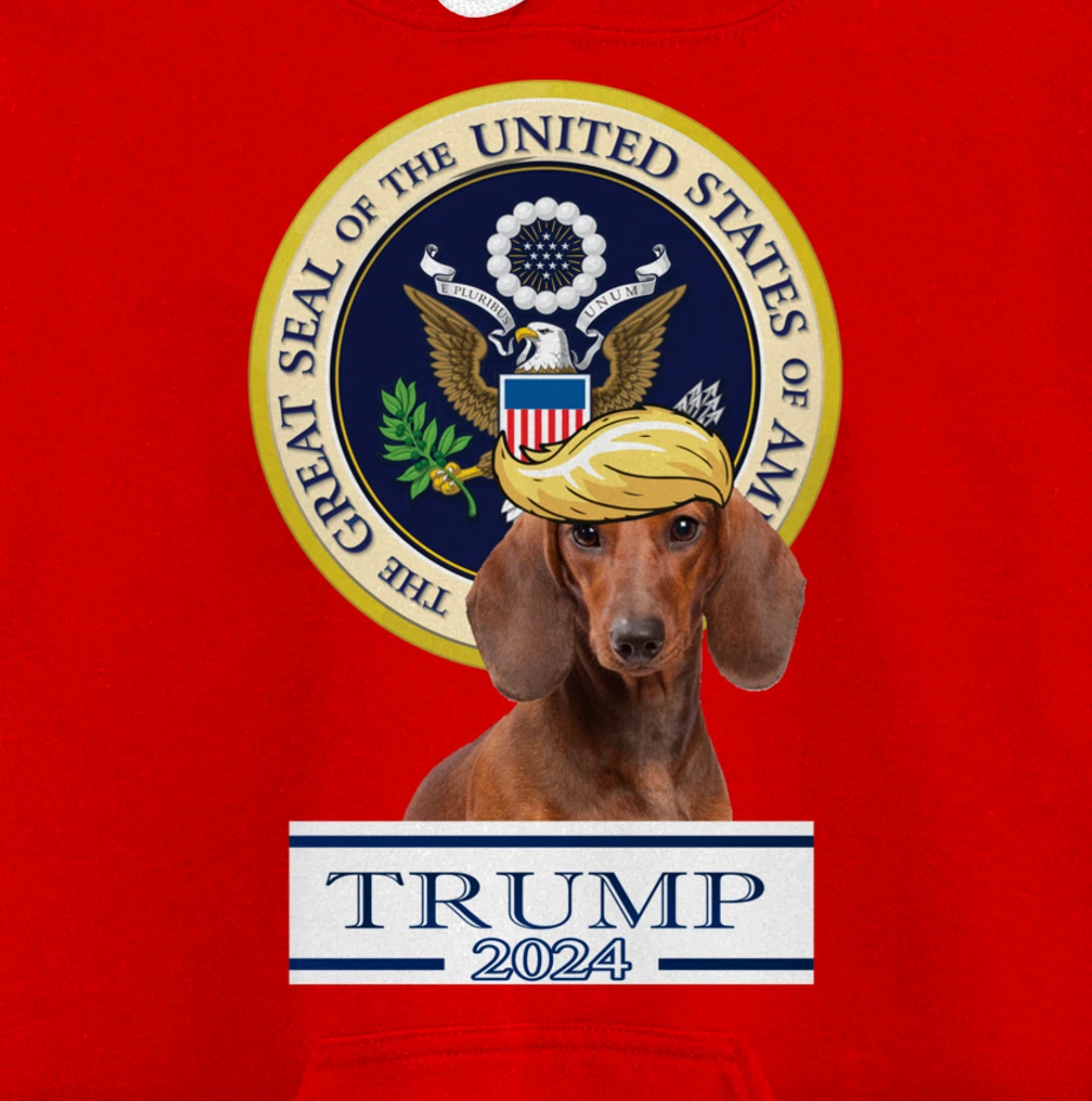 Trump 2024 Dachshund Pullover Hoodie