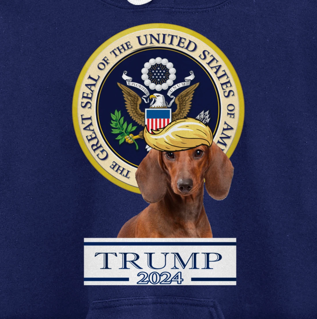 Trump 2024 Dachshund Pullover Hoodie