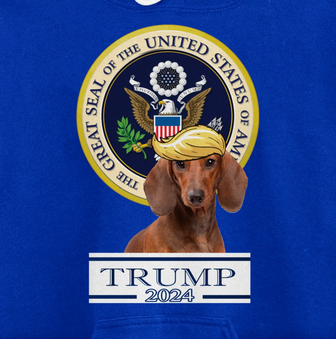 Trump 2024 Dachshund Pullover Hoodie