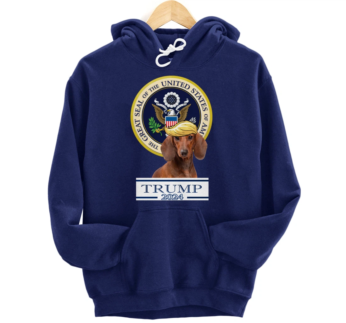 Trump 2024 Dachshund Pullover Hoodie