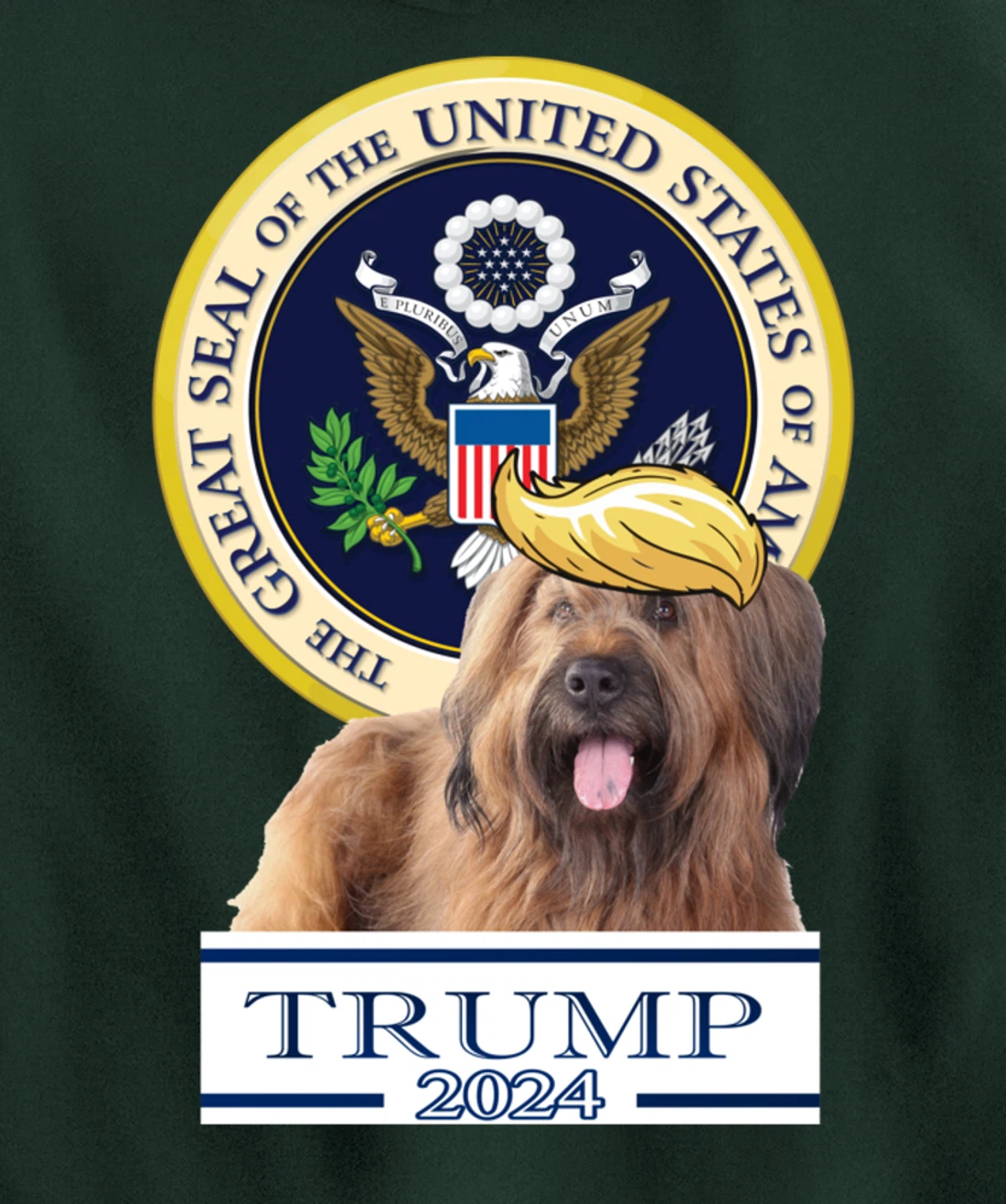 Trump 2024 Briard Pullover Hoodie