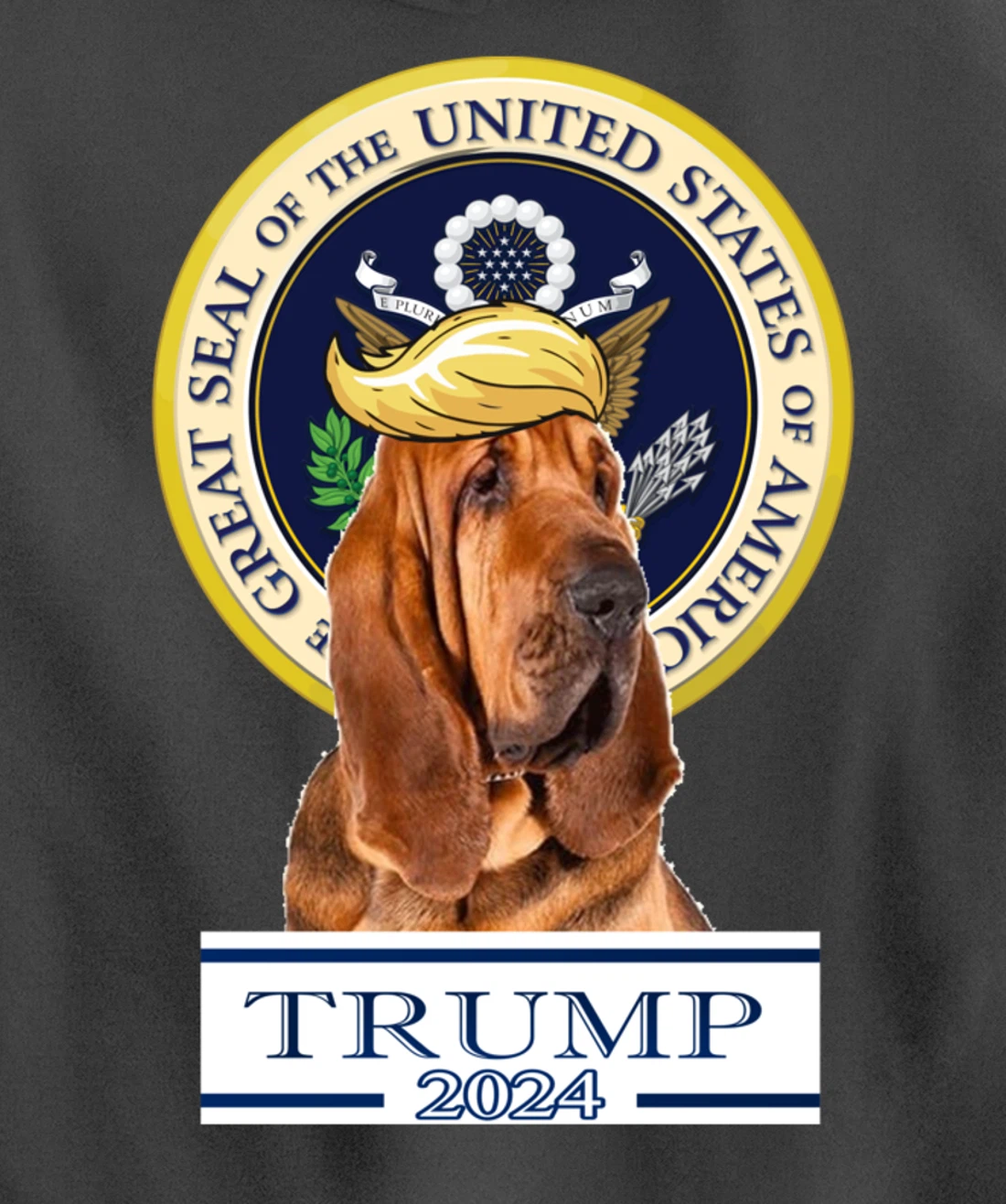 Trump 2024 Bloodhound Pullover Hoodie
