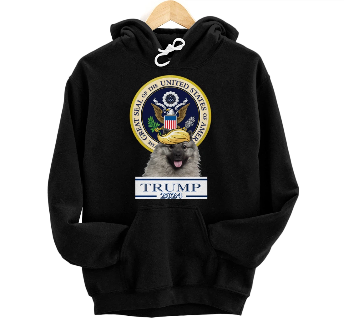 Trump 2024 Keeshonden Pullover Hoodie