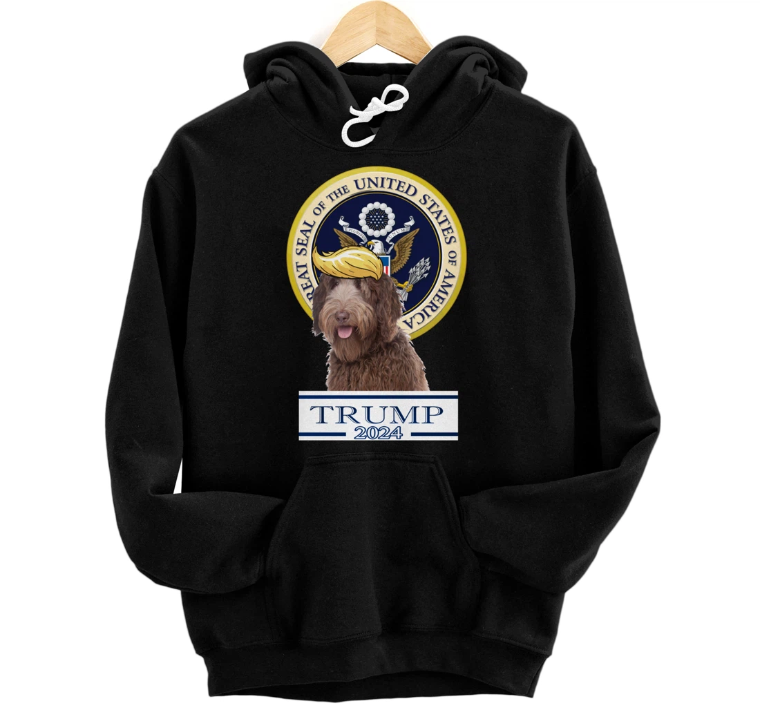 Trump 2024 Labradoodle Pullover Hoodie