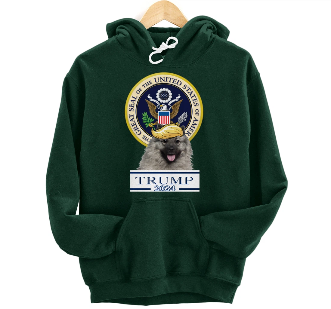 Trump 2024 Keeshonden Pullover Hoodie