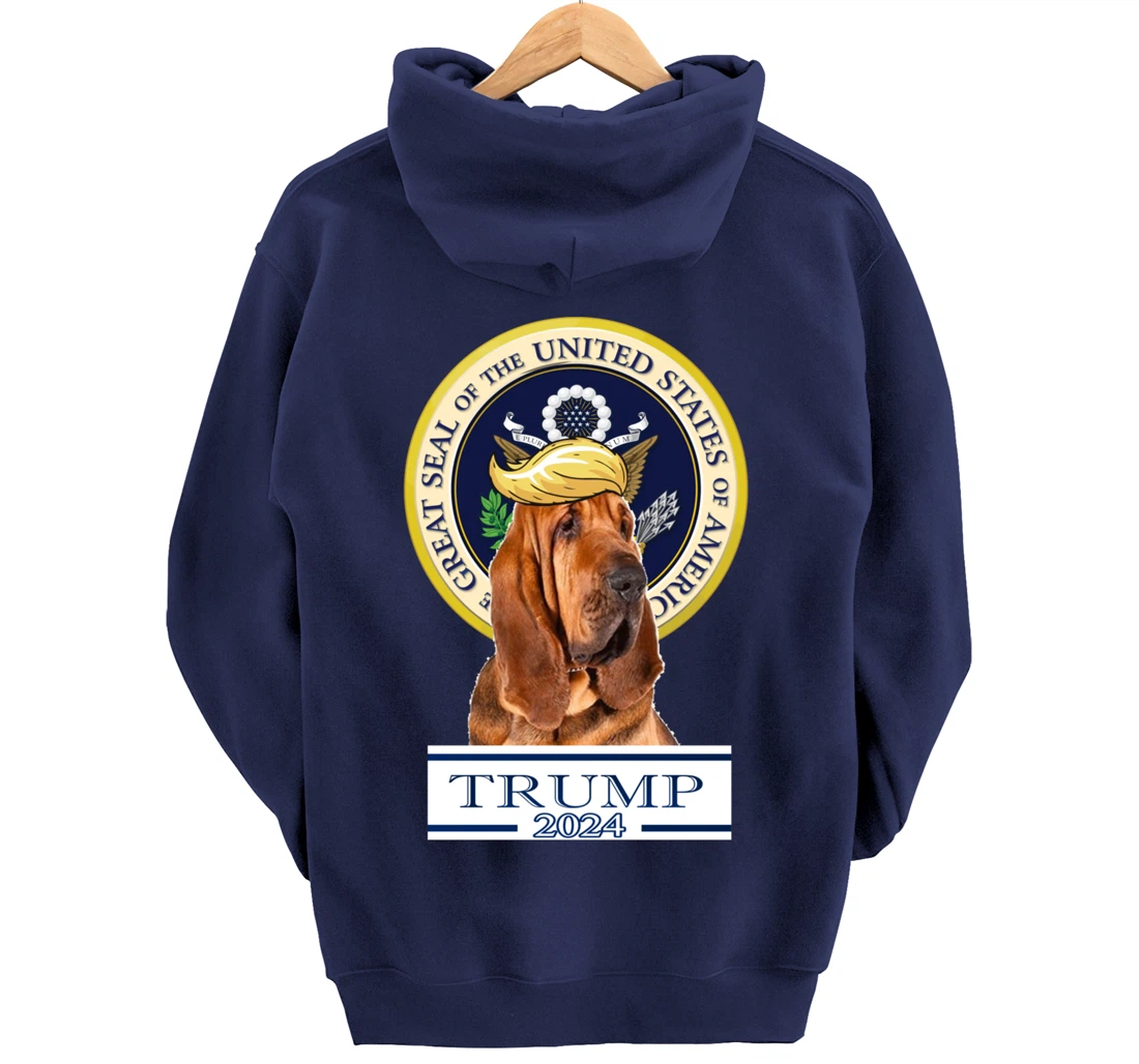 Trump 2024 Bloodhound Pullover Hoodie