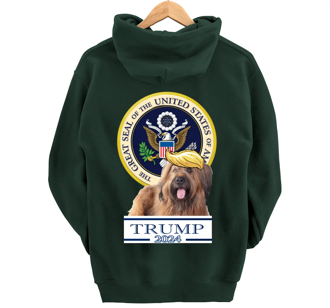 Trump 2024 Briard Pullover Hoodie