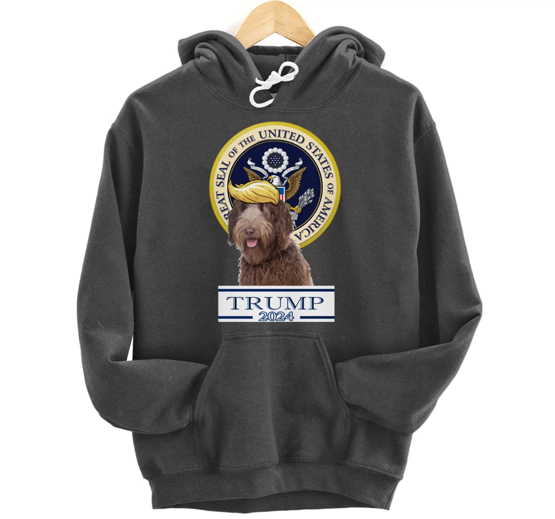 Trump 2024 Labradoodle Pullover Hoodie