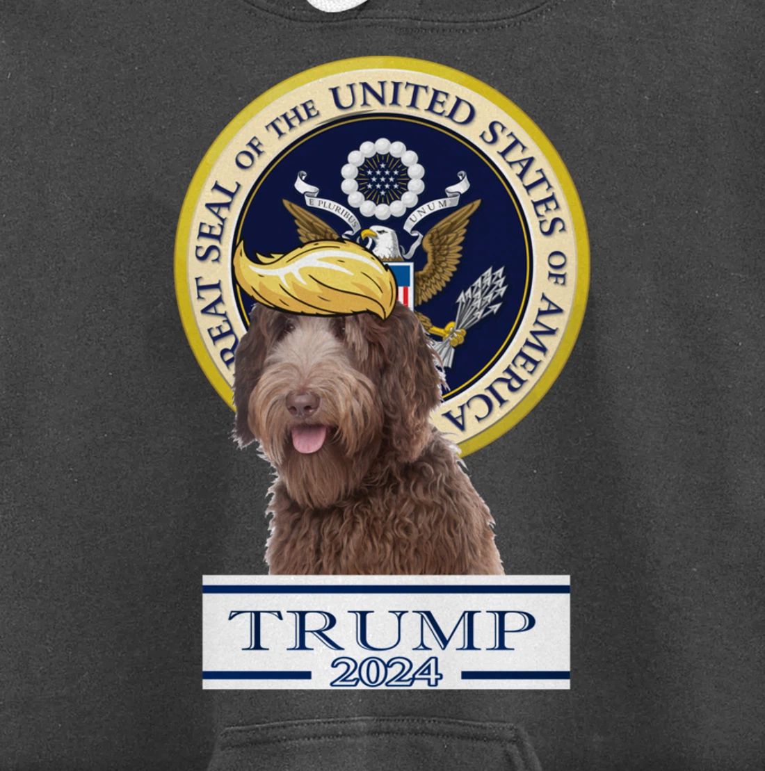 Trump 2024 Labradoodle Pullover Hoodie
