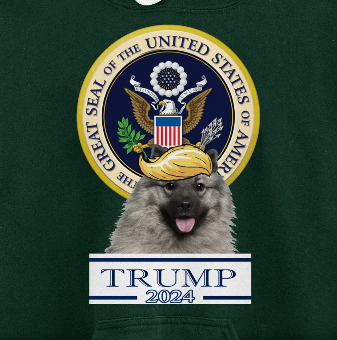 Trump 2024 Keeshonden Pullover Hoodie