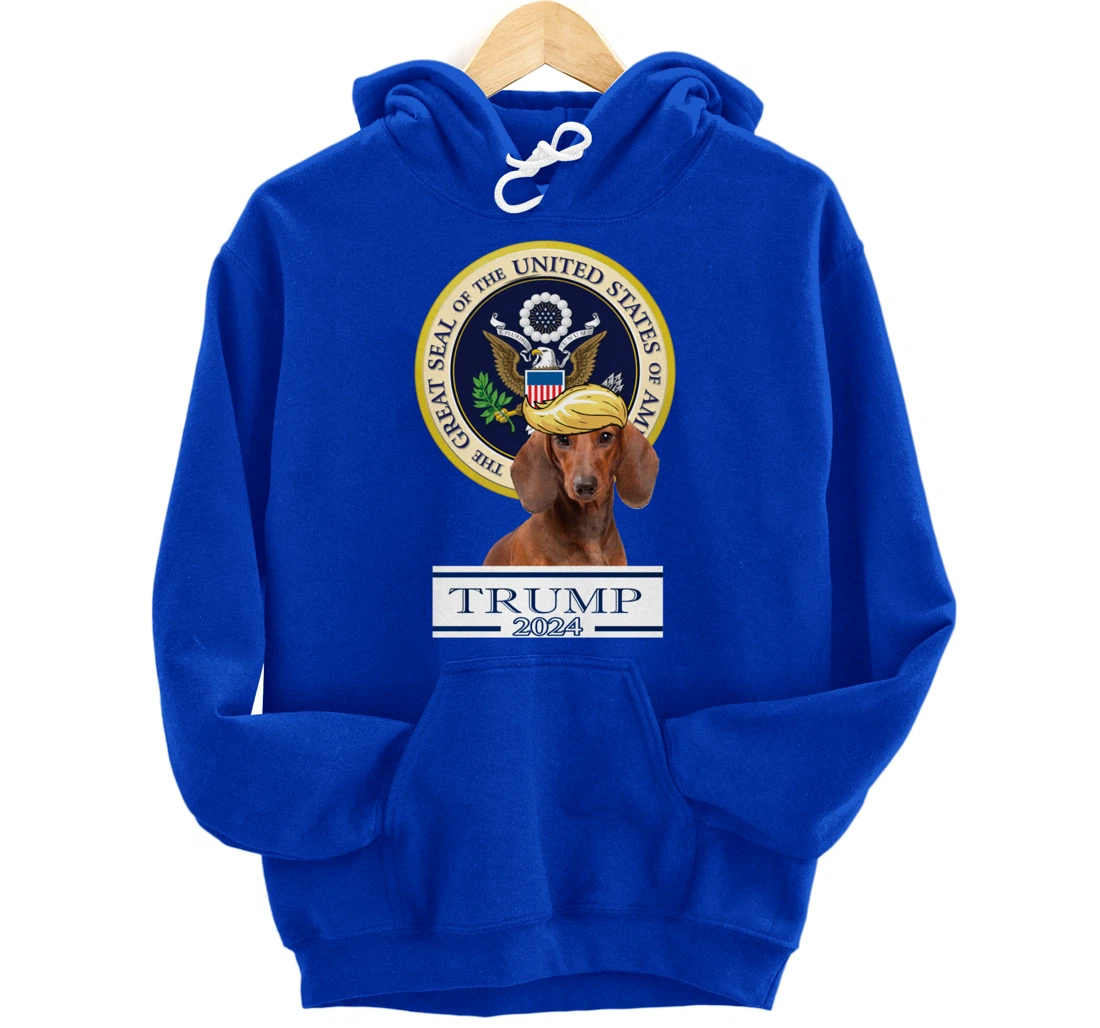 Trump 2024 Dachshund Pullover Hoodie
