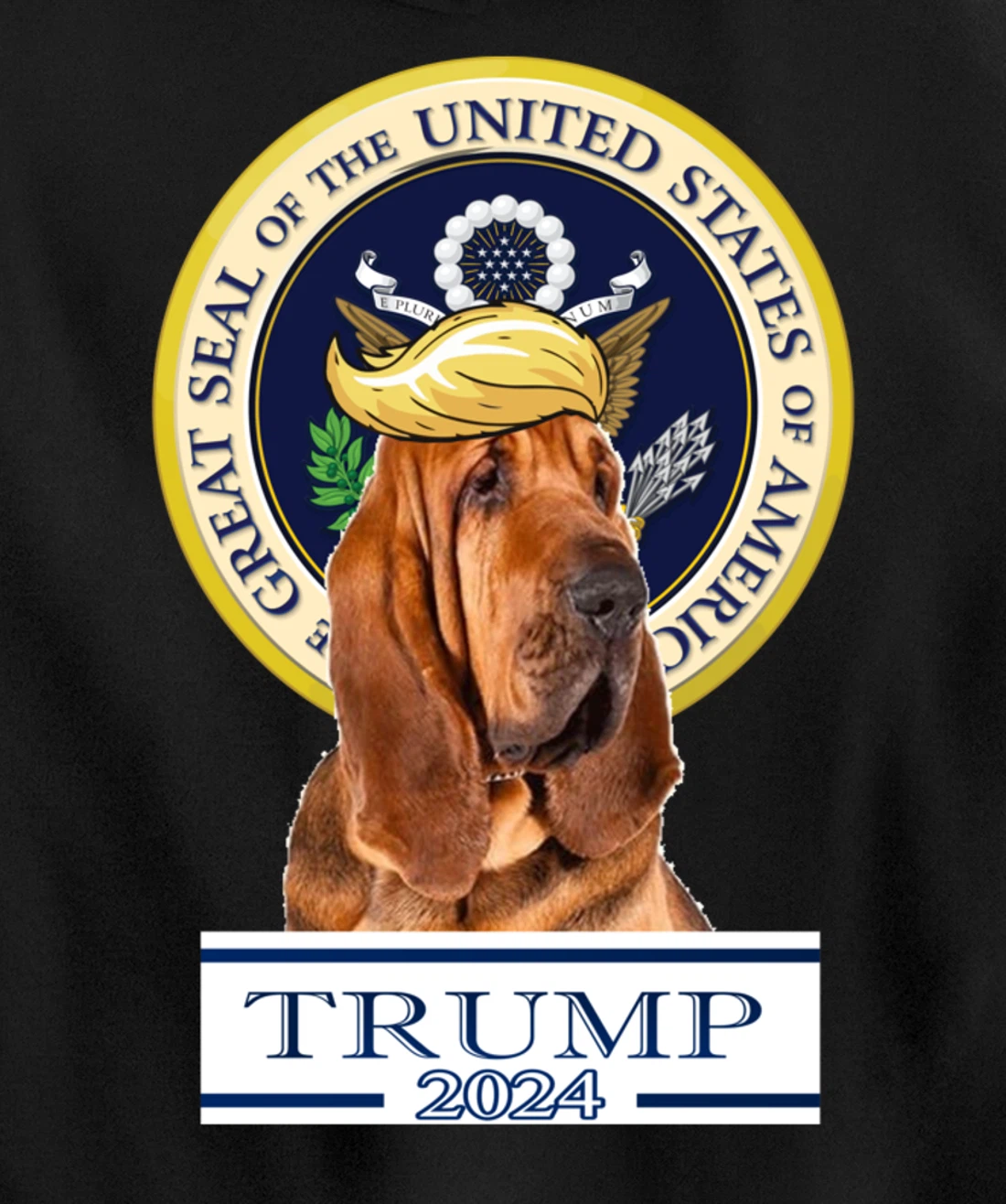 Trump 2024 Bloodhound Pullover Hoodie