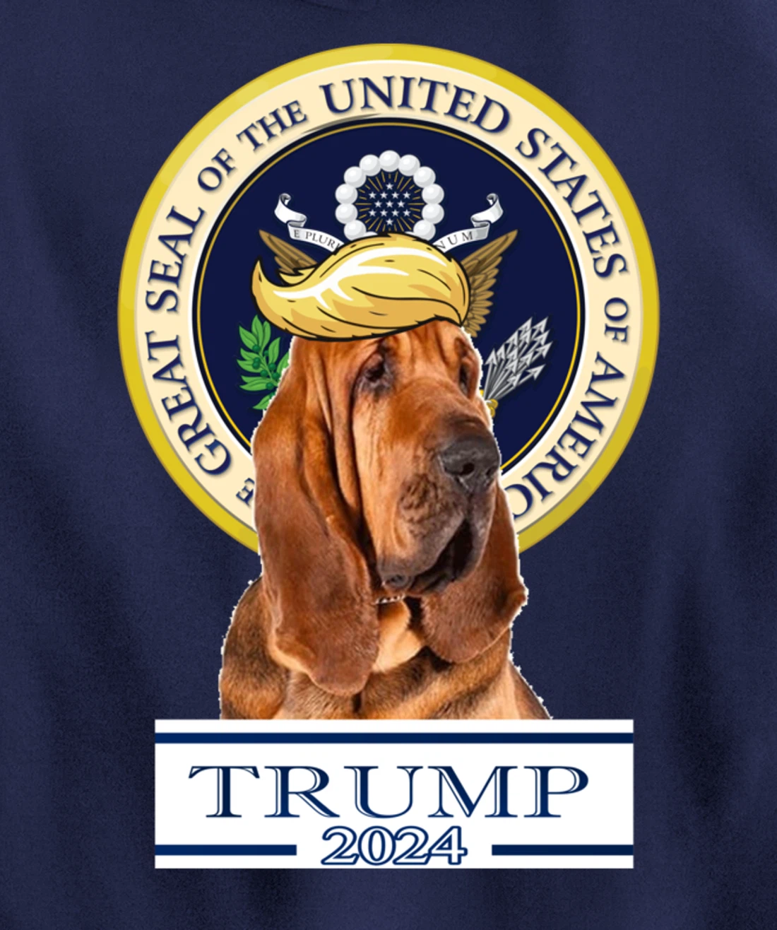 Trump 2024 Bloodhound Pullover Hoodie