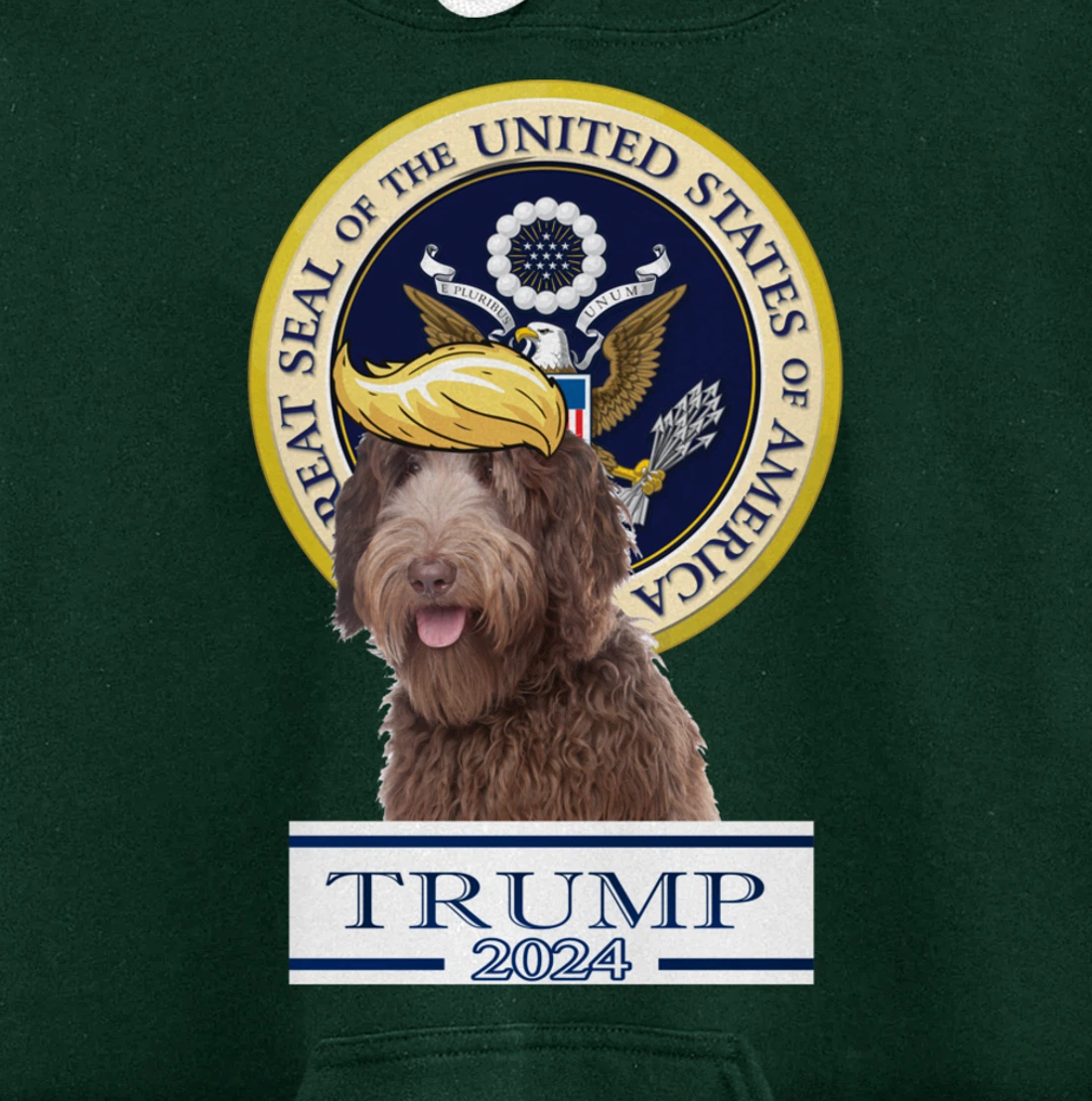 Trump 2024 Labradoodle Pullover Hoodie