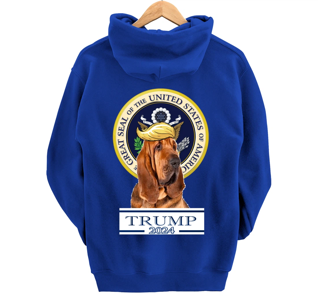 Trump 2024 Bloodhound Pullover Hoodie