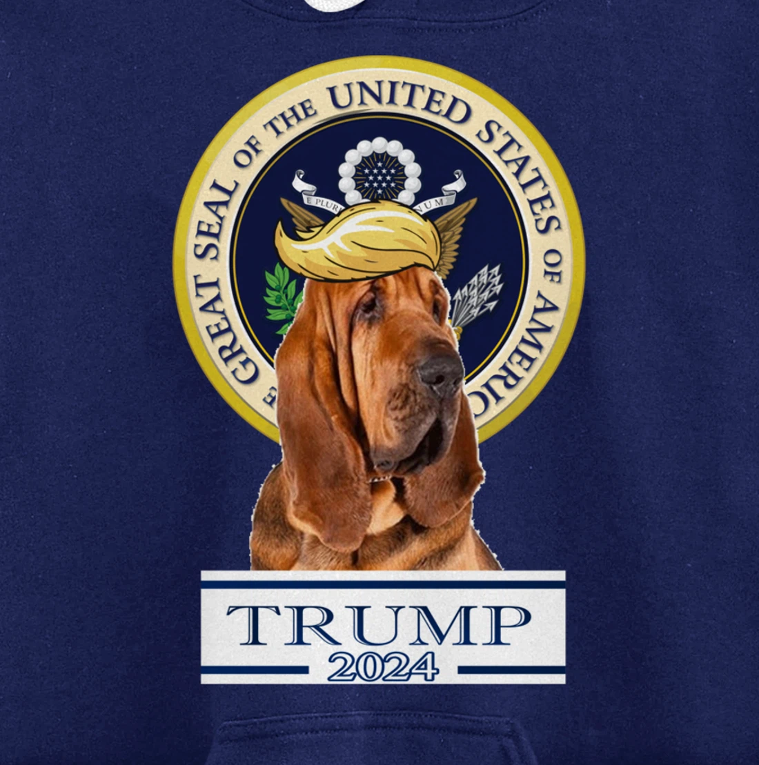 Trump 2024 Bloodhound Pullover Hoodie