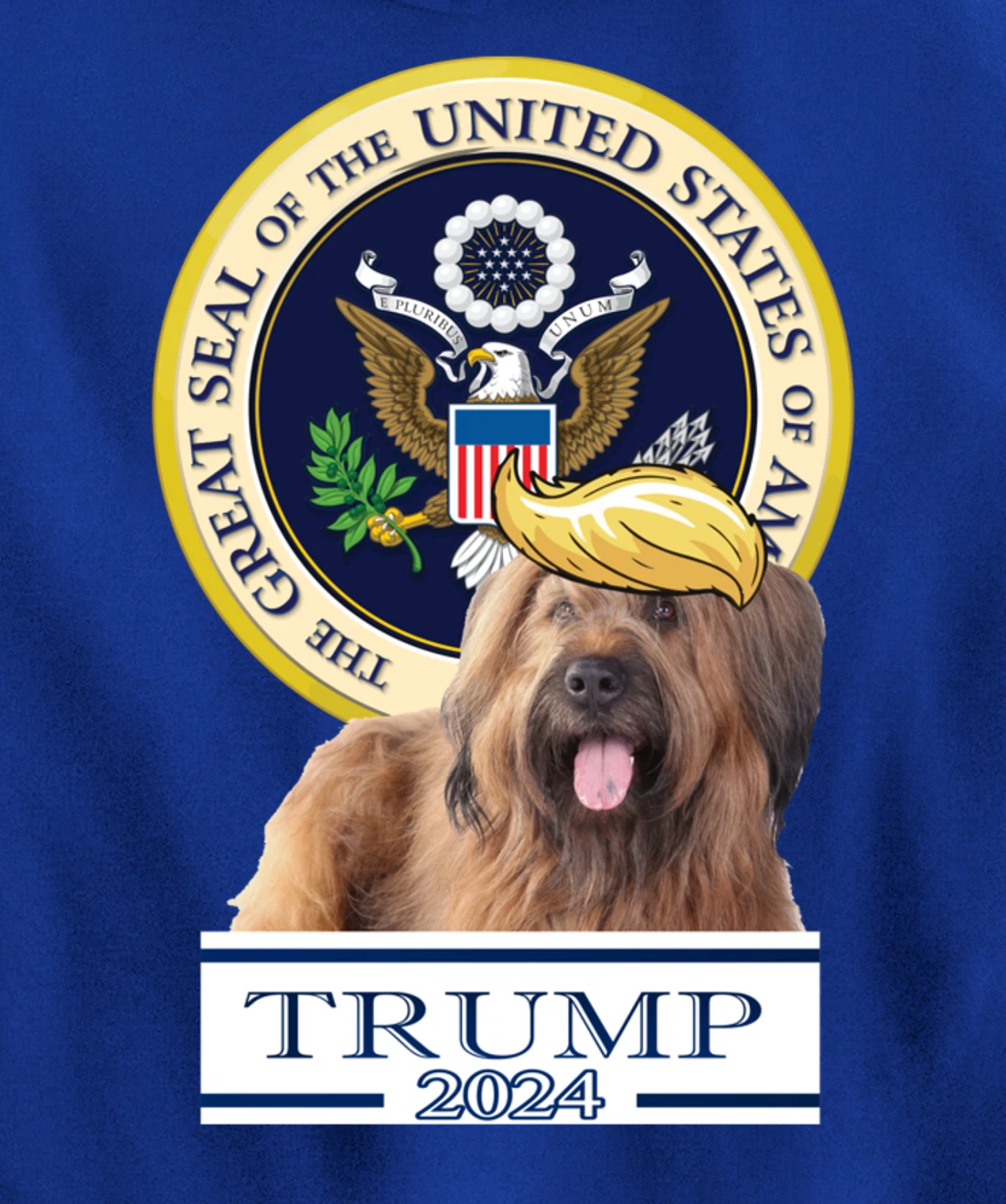 Trump 2024 Briard Pullover Hoodie