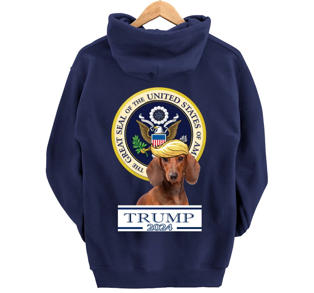 Trump 2024 Dachshund Pullover Hoodie