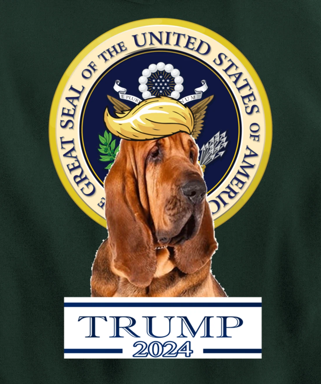 Trump 2024 Bloodhound Pullover Hoodie