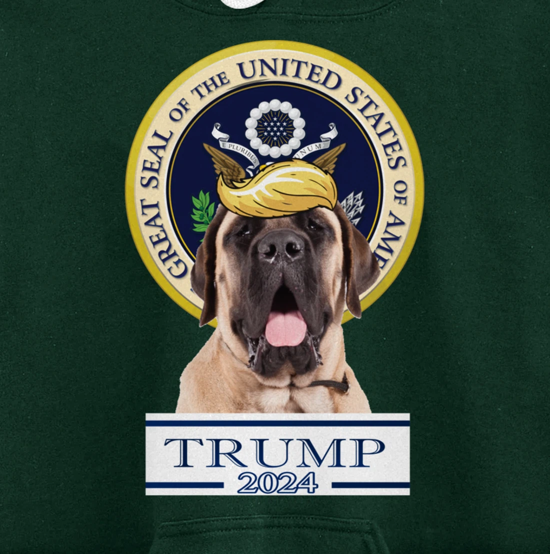 Trump 2024 Mastiff Pullover Hoodie