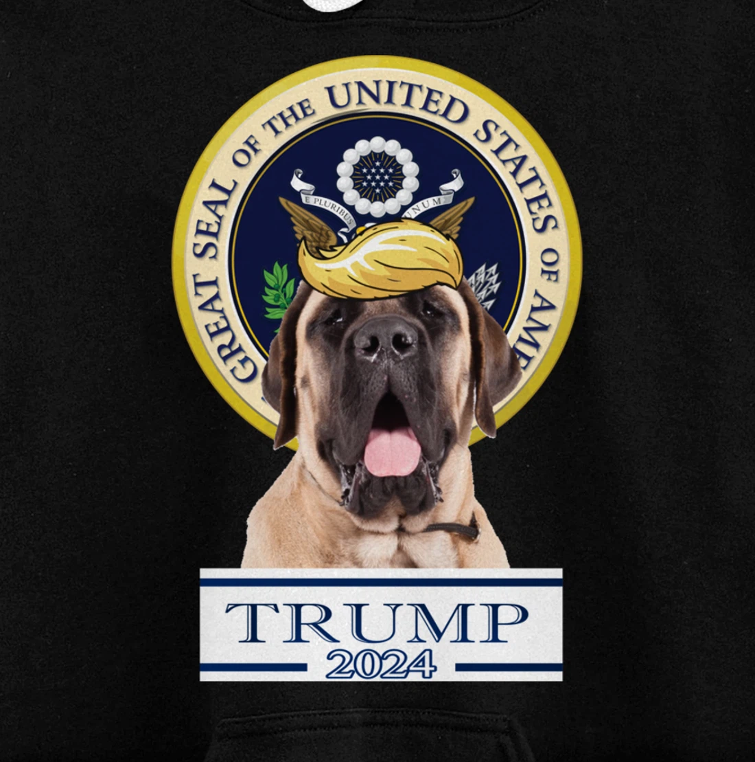 Trump 2024 Mastiff Pullover Hoodie